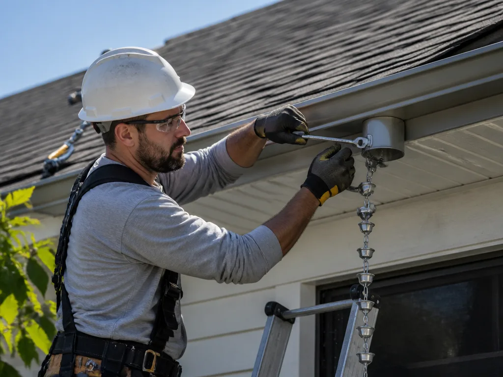 Rain Chain Installation
