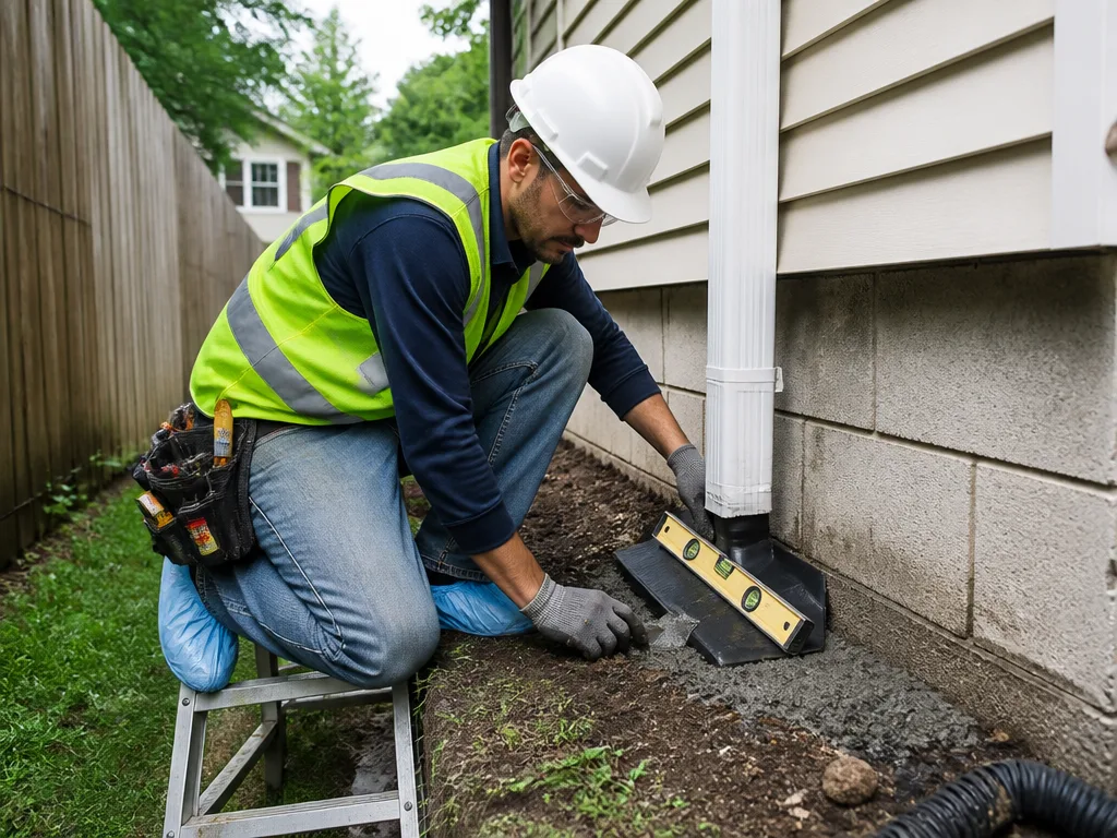 Splash Block Installation