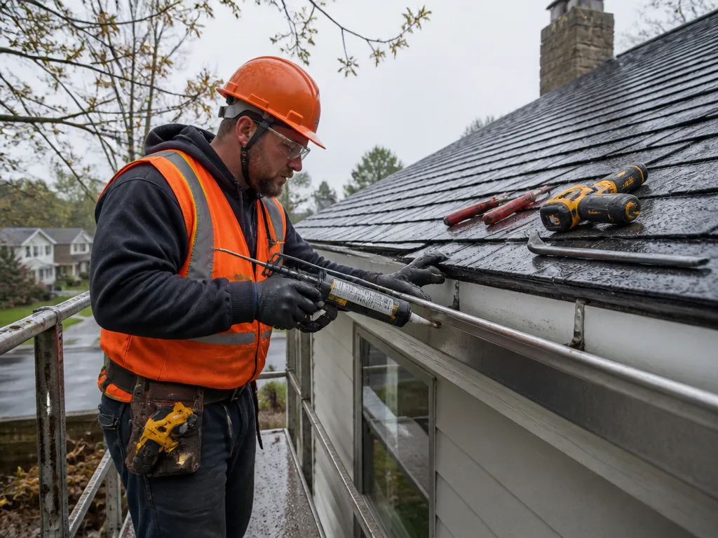 Storm Damage Gutter Repair